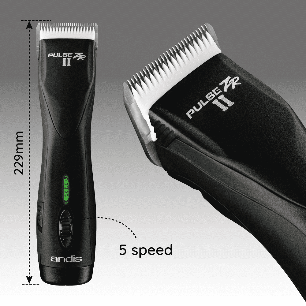 PULSE ZR 2 Cordless Dog Clipper (Black)