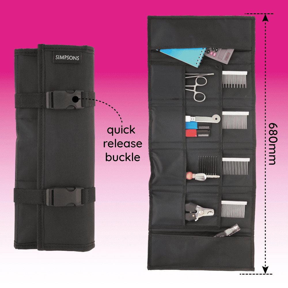 Flat Tool Roll Case (Combs, Stripping Knives, Etc.)