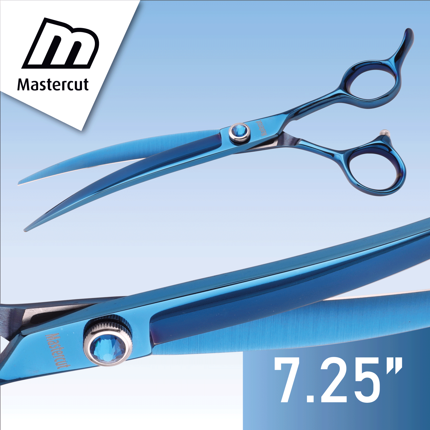 mastercut-convexpro-7.25inch-curved-dog-grooming-scissors-blue