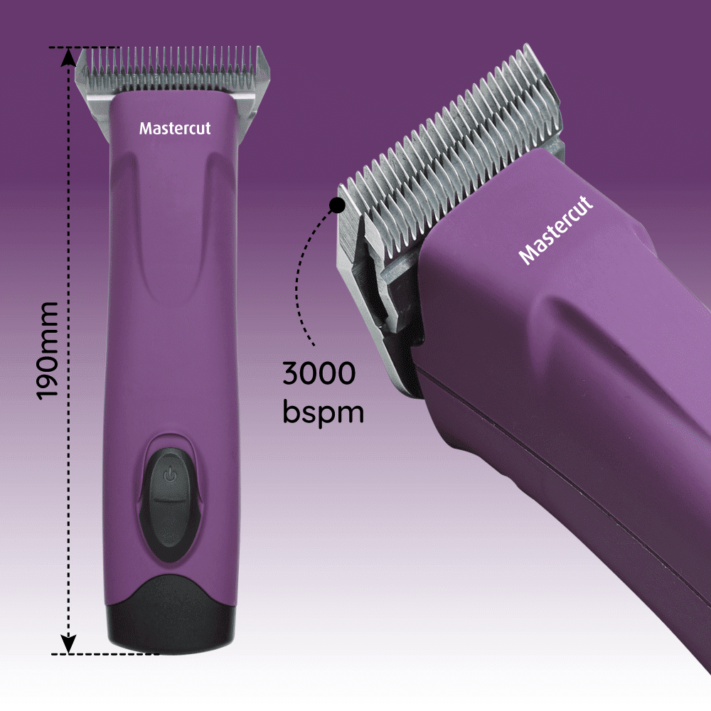 Professional Cordless Dog Clipper : Purple