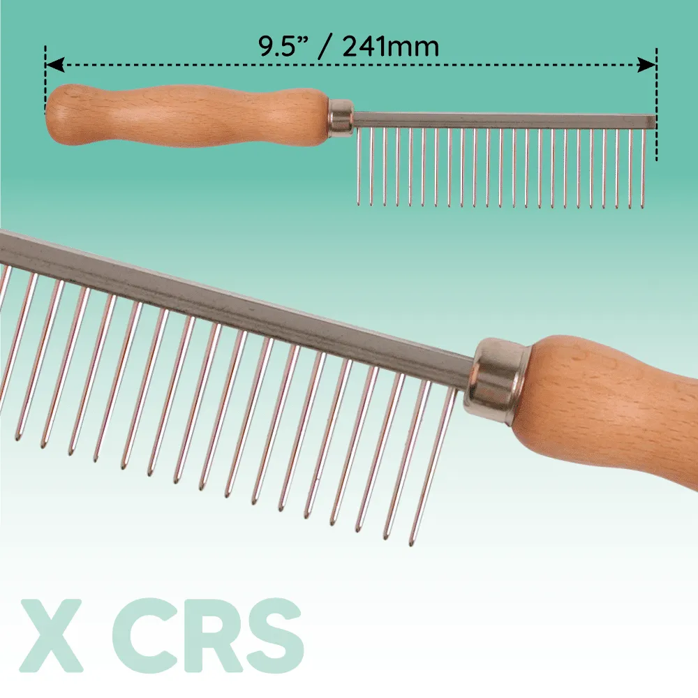 Wooden Handle Finishing Comb 9.5”(238mm)