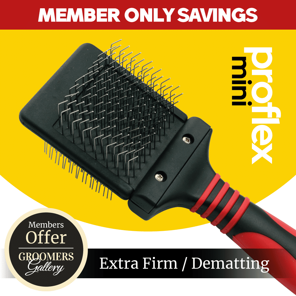 ProFlex MINI (Dematting) Slicker Brush - Red