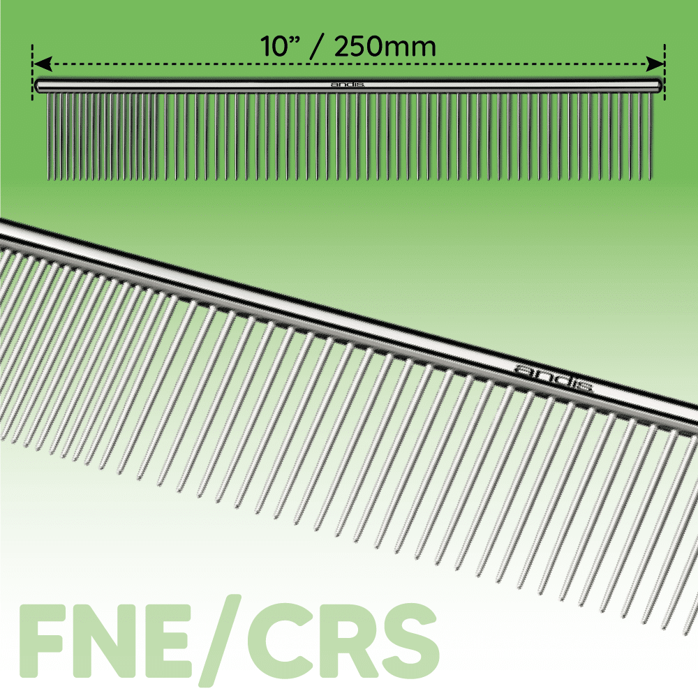Stainless Steel Grooming Comb 10"