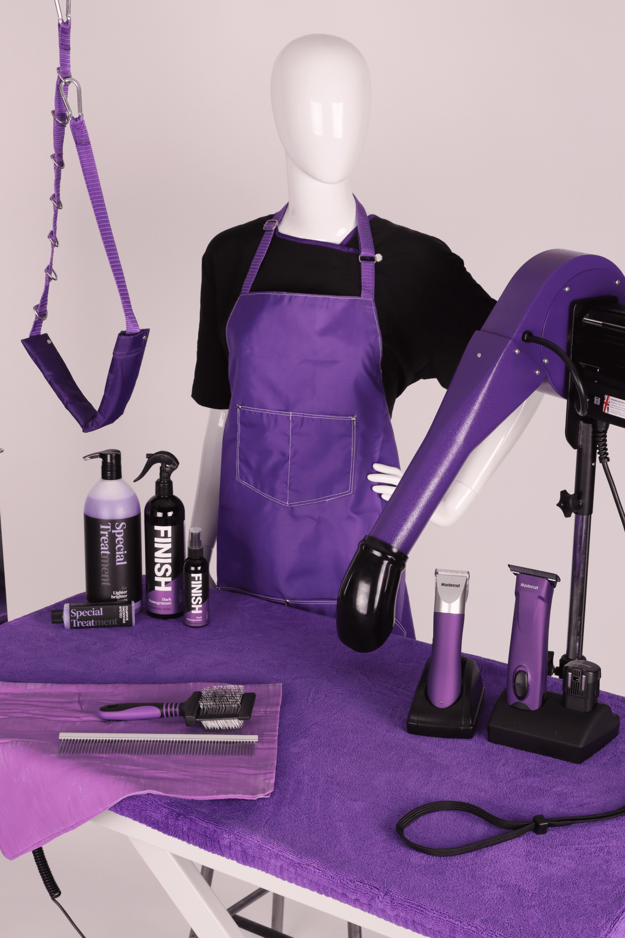 'Toga' Elasticated Table Top Cover - Purple - Image 2