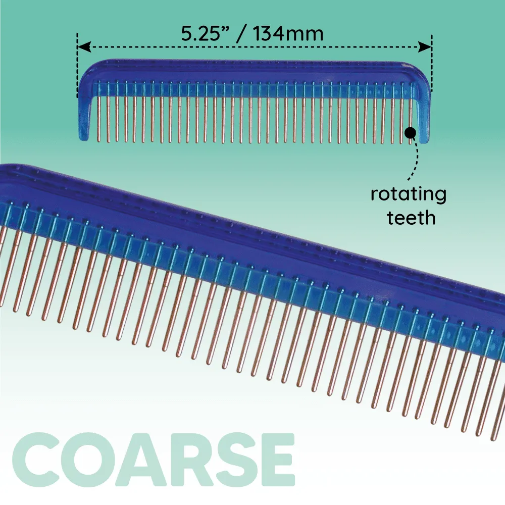 Super Groom Rotating Pin Comb 5.25"
