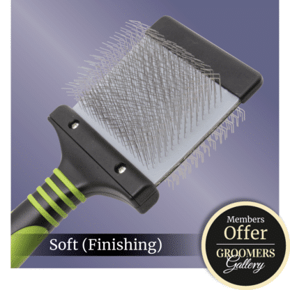 gg-groommaster-soft-slicker-brush-green