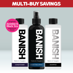 banish-detangling-conditioner-shampoo-spray-for-dogs-sample-set