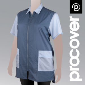procover-blue-contrast-jacket-hair-resistant-clothing-dog-grooming-salon-wear